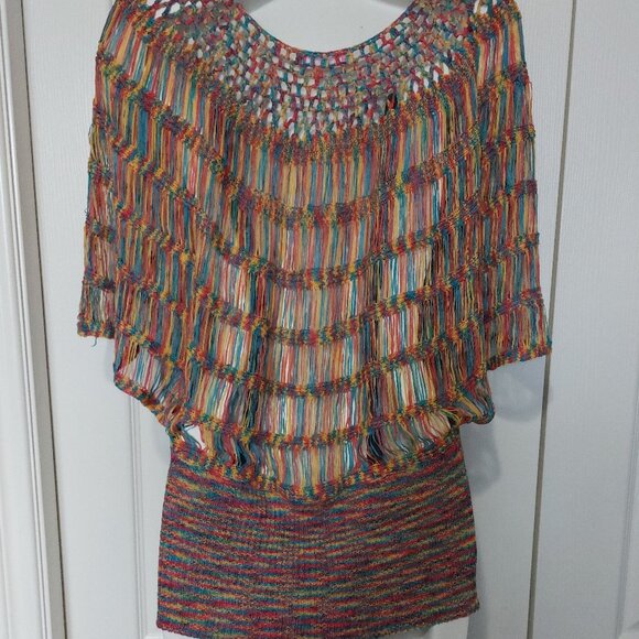 Eliesel Multi Colored Crochet Knit Top - Picture 2 of 8